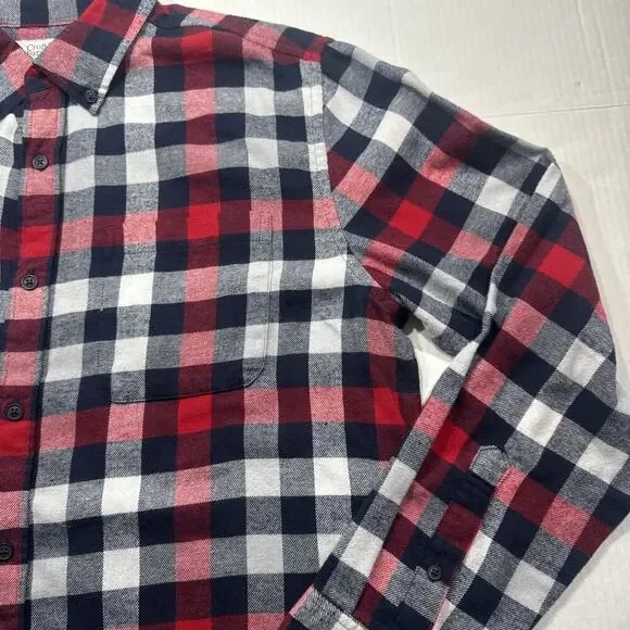 Croft & Barrow Flannel Shirt Mens Large Button Down Long Sleeve Plaid - Picture 7 of 10